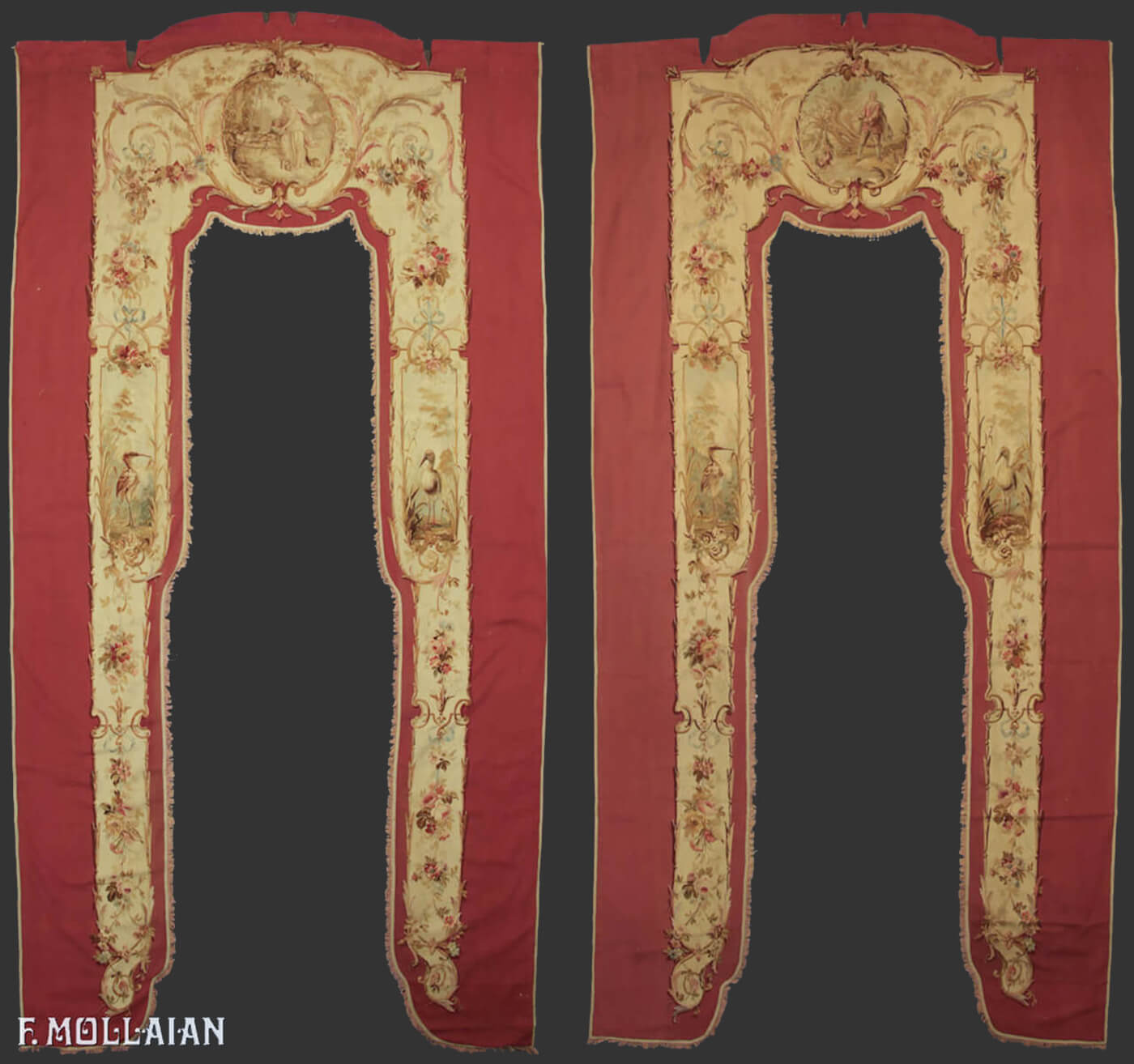 Un par de cortina de tapiz antiguo n°:54466627